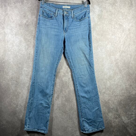 Levi's 315 Shaping Bootcut Jeans Womens 31‎ Medium Wash Denim Mid Rise Stretch - Picture 1 of 13